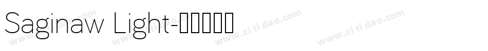 Saginaw Light字体转换